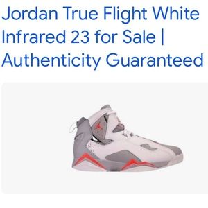 Jordan True Flight White/Infrared 23 wolf grey white